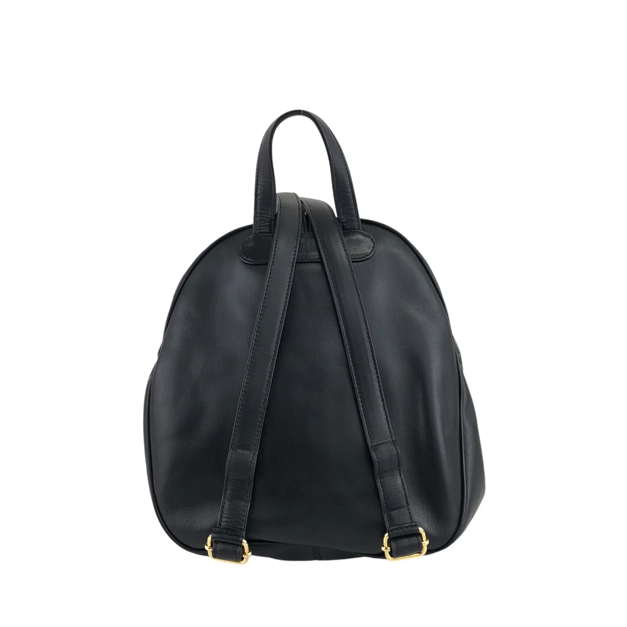 Christian Dior Logo Charm Backpack Black Vintage bbazr2