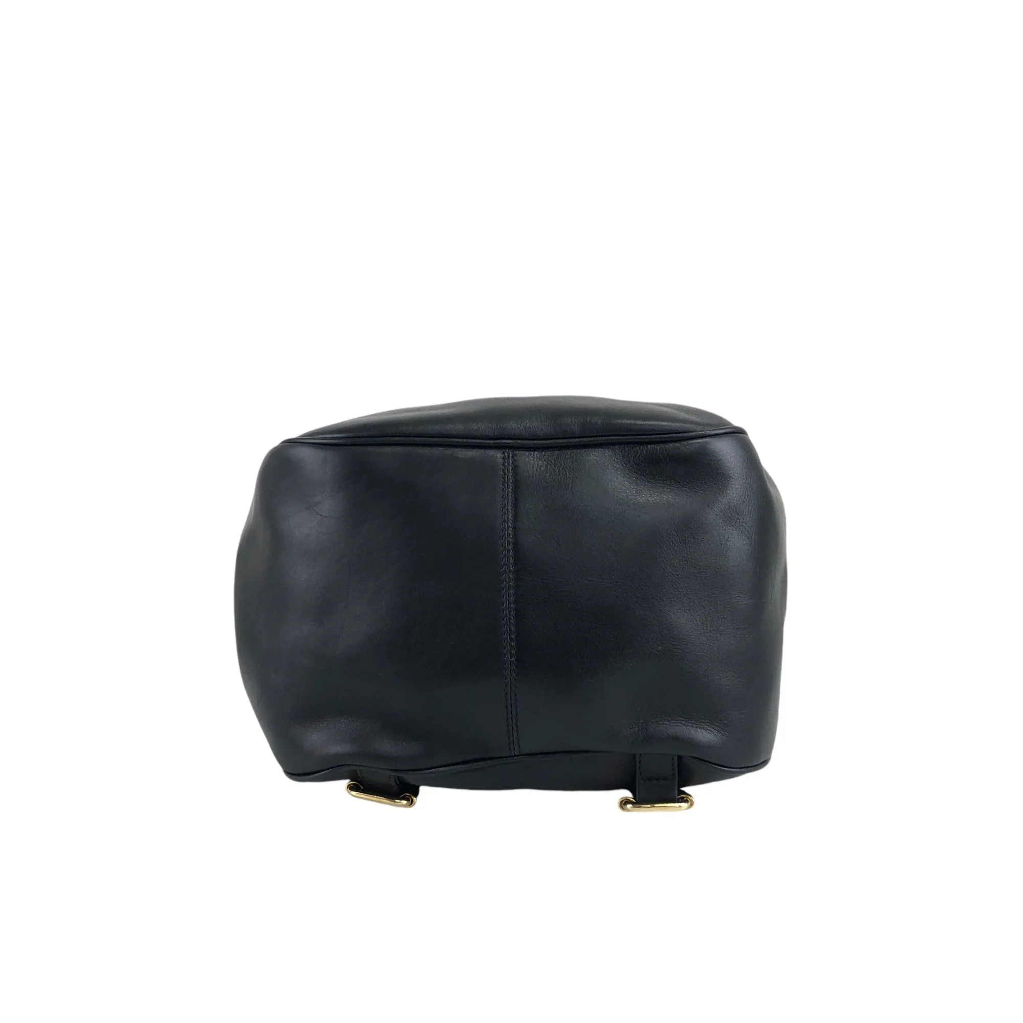 Christian Dior Logo Charm Backpack Black Vintage bbazr2