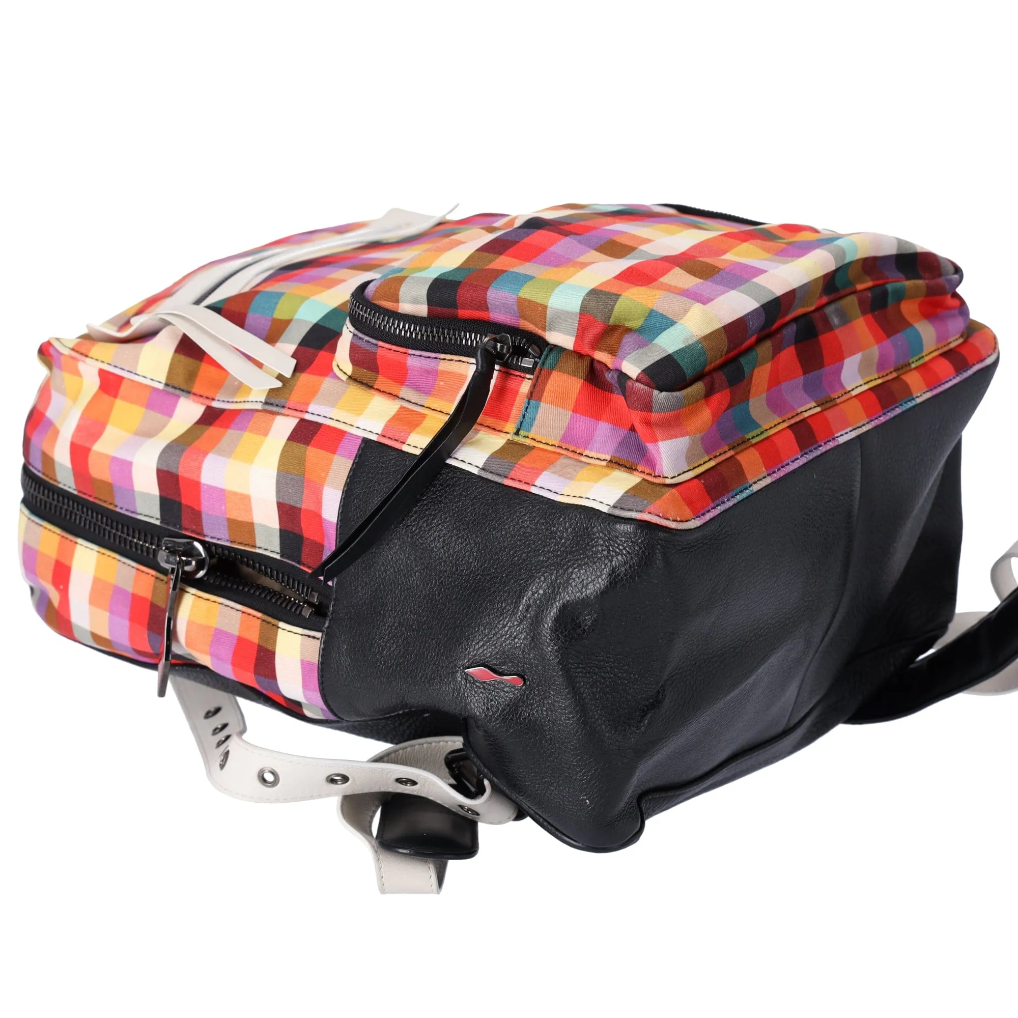 Christian Louboutin Aliosha Backpack Nylon Carreaux Multicolor Plaid