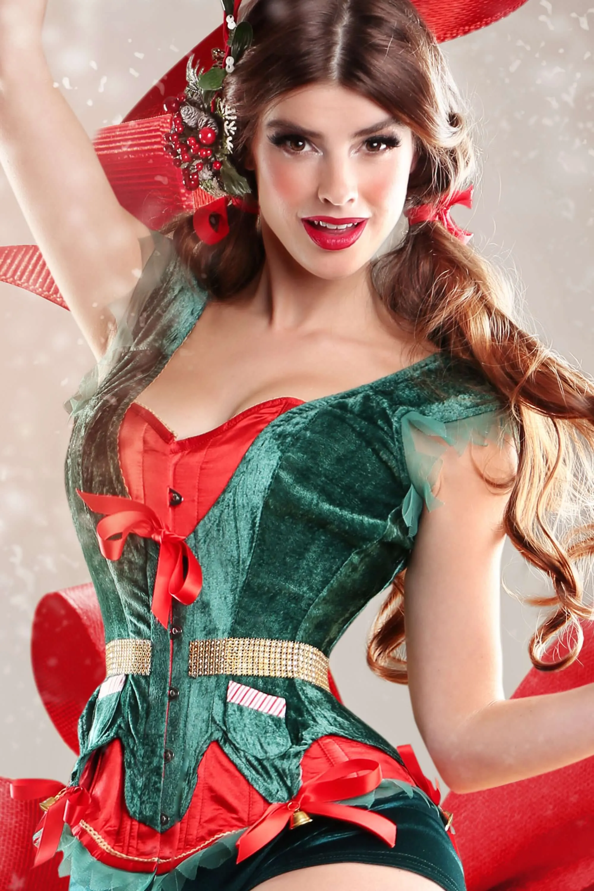 Christmas Elf Steel Boned Corset