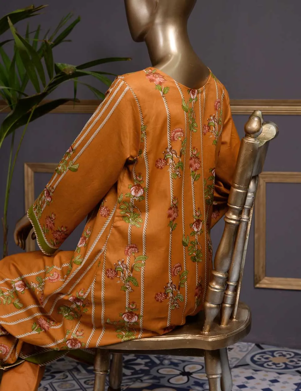 Citrine (Gi-06) | 3 Pcs Un-stitched Embroidered Lawn Dress