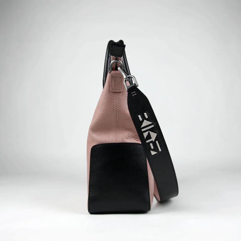 Classic Large Womens Pink Leather Work Handbag Purse Leather Shoulder Purse Bag for Ladies