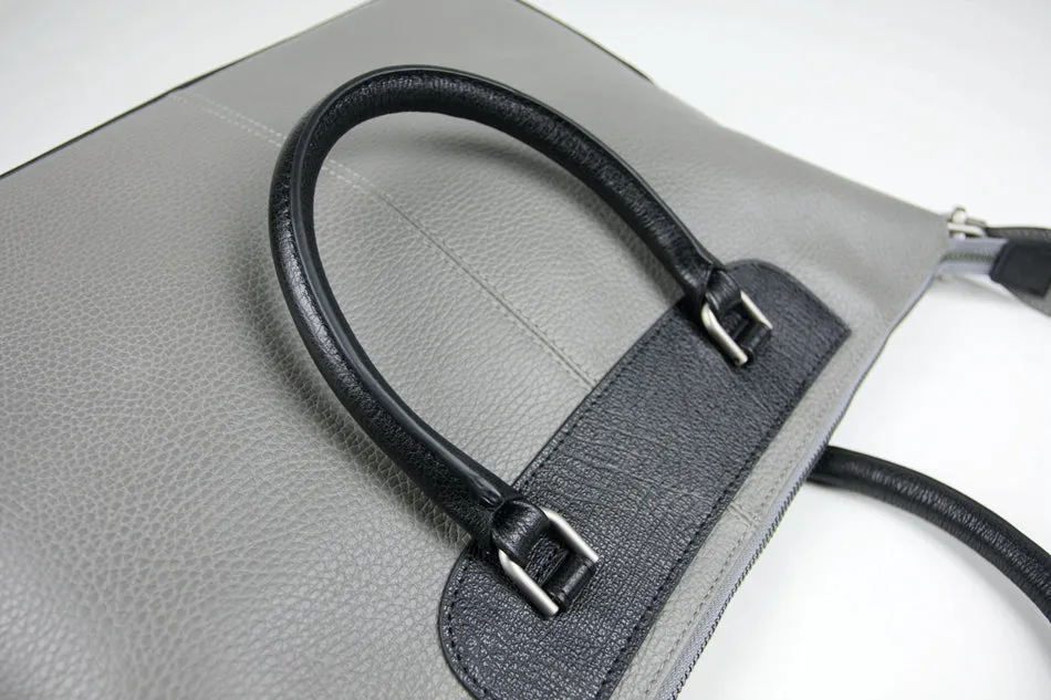 Classic Large Womens Pink Leather Work Handbag Purse Leather Shoulder Purse Bag for Ladies