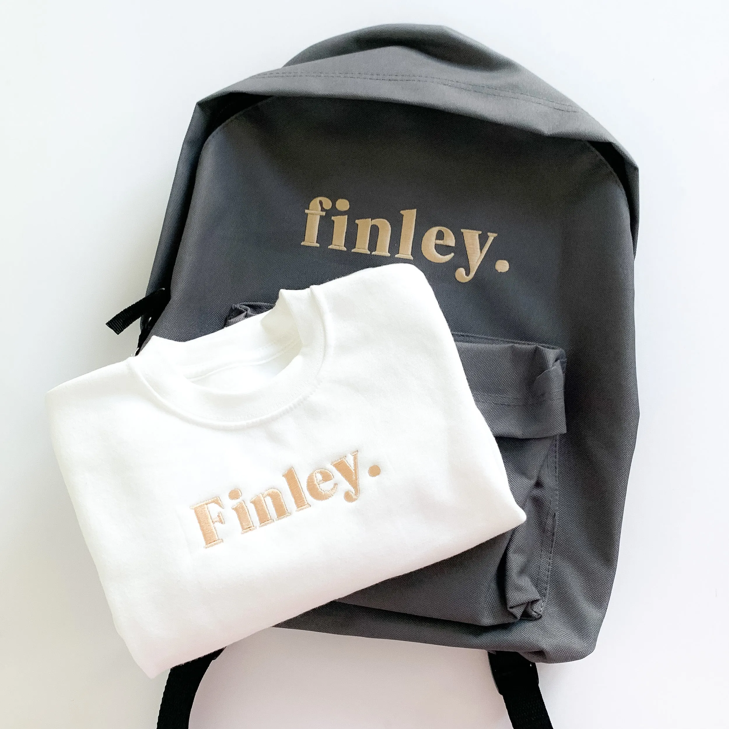 Classic Name backpack - embroidered
