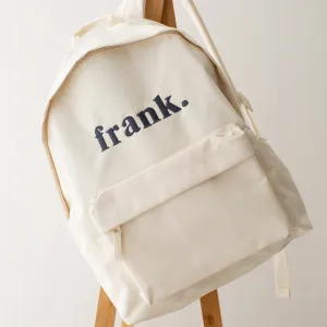Classic Name backpack - embroidered