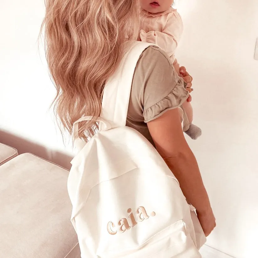 Classic Name backpack - embroidered
