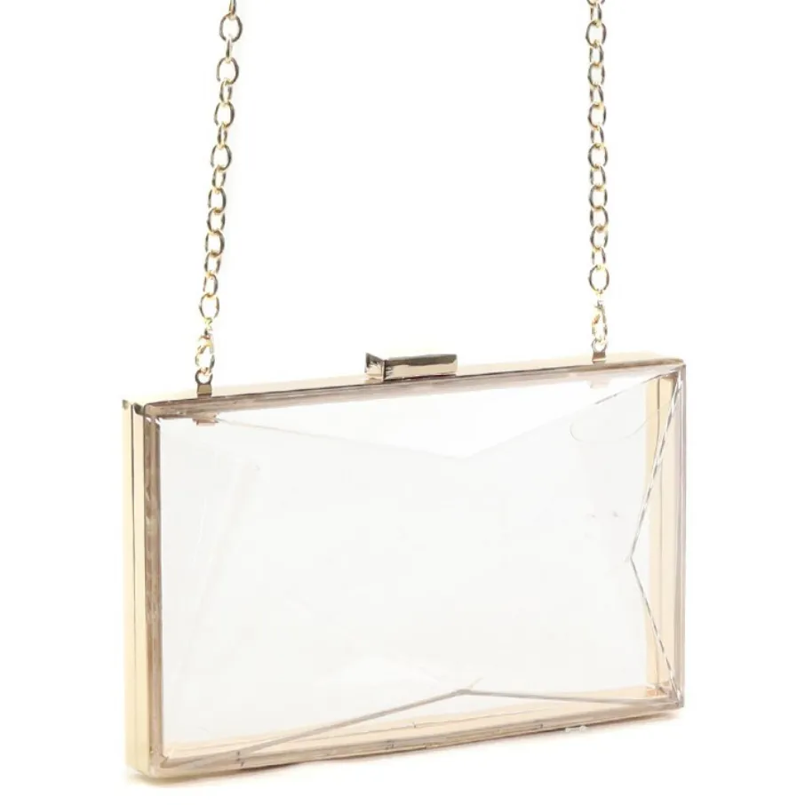 Clear Clutch Messenger Bag