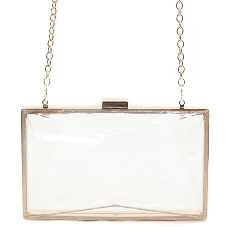 Clear Clutch Messenger Bag