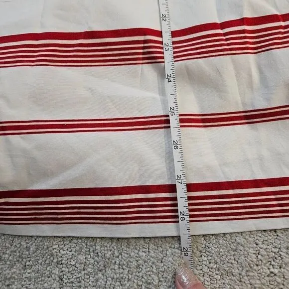 Club Monaco Nearta Off The Shoulder White and Red Striped Dress Size 4