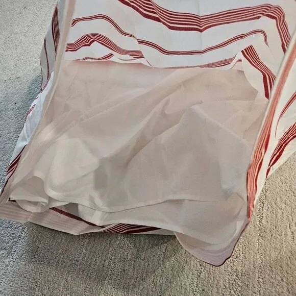 Club Monaco Nearta Off The Shoulder White and Red Striped Dress Size 4