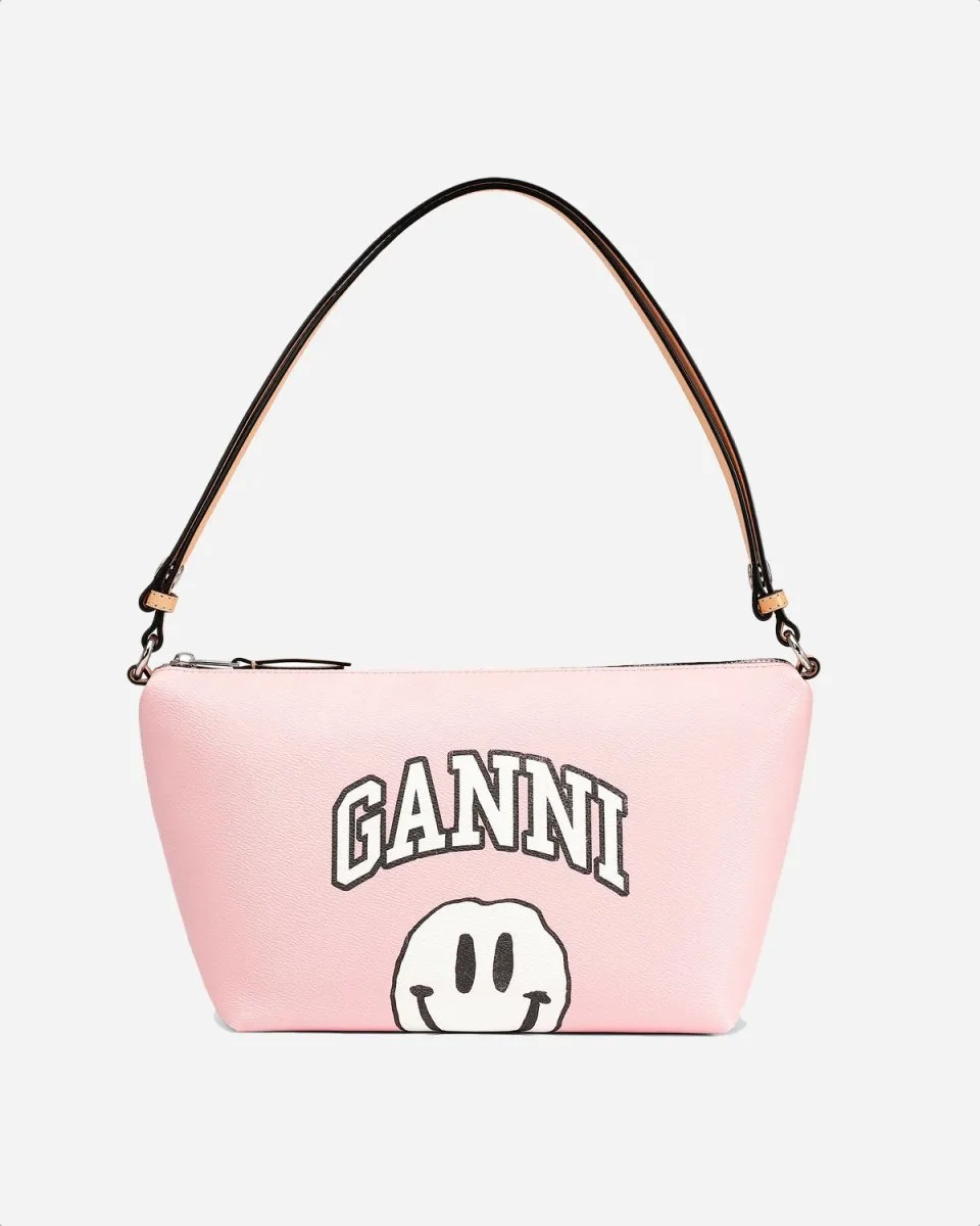 Coated Canvas Shoulder Bag - Pale Lilac