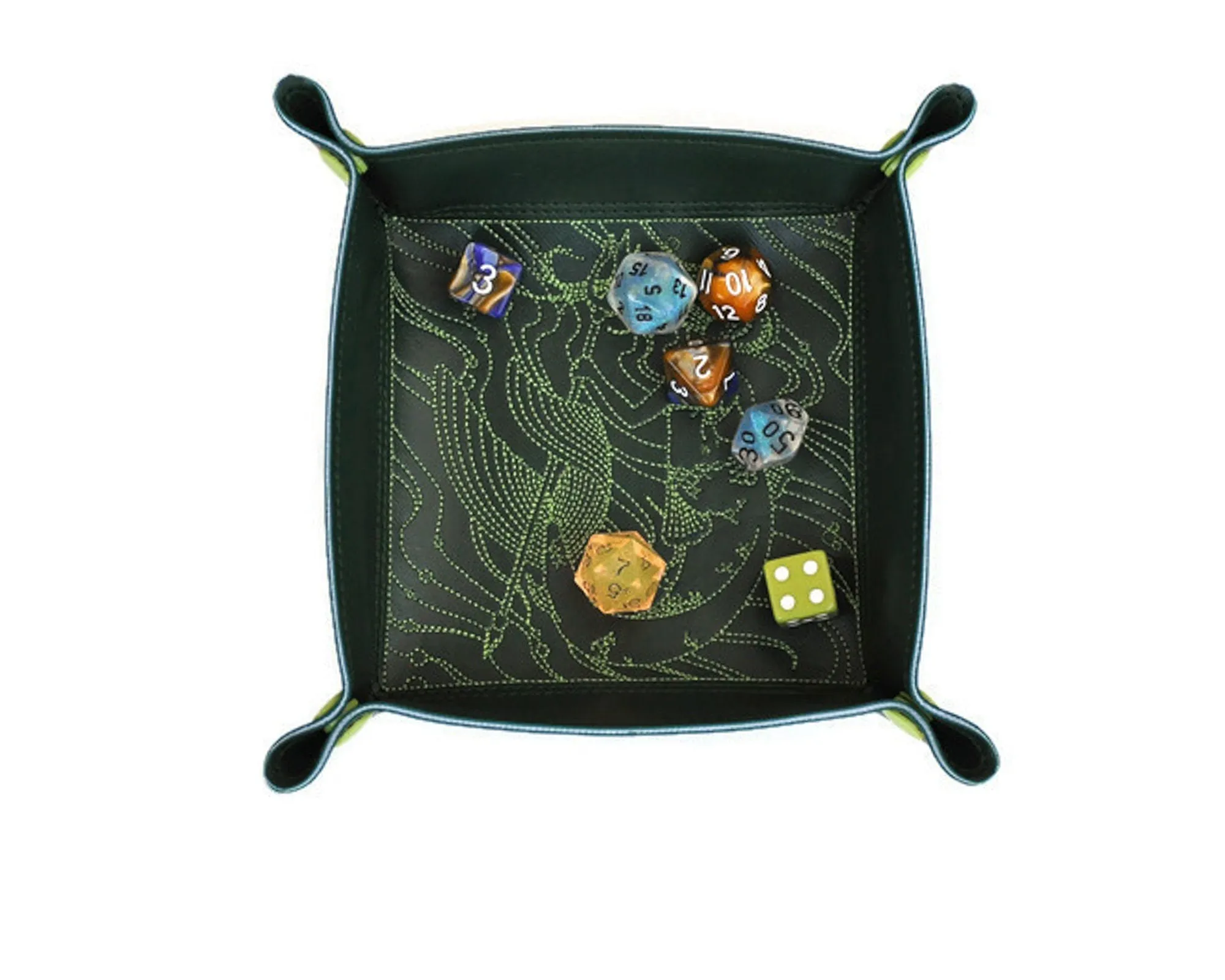 Collapsible Dice Rolling Tray, Mermaid