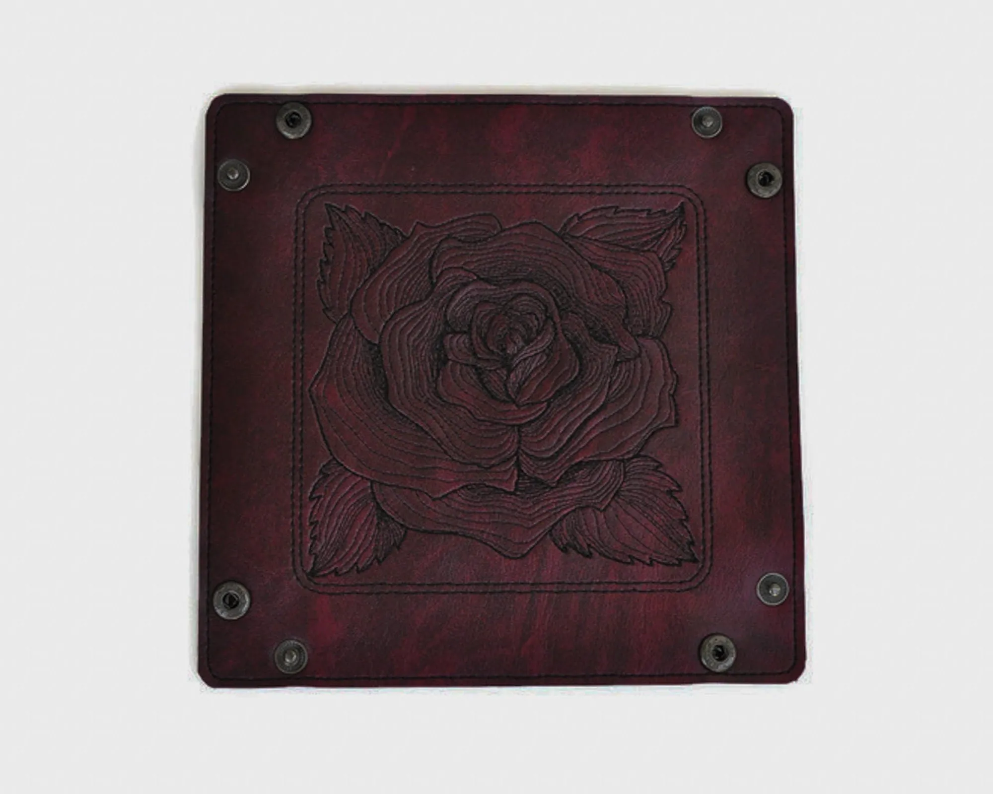 Collapsible Dice Rolling Tray, rose design