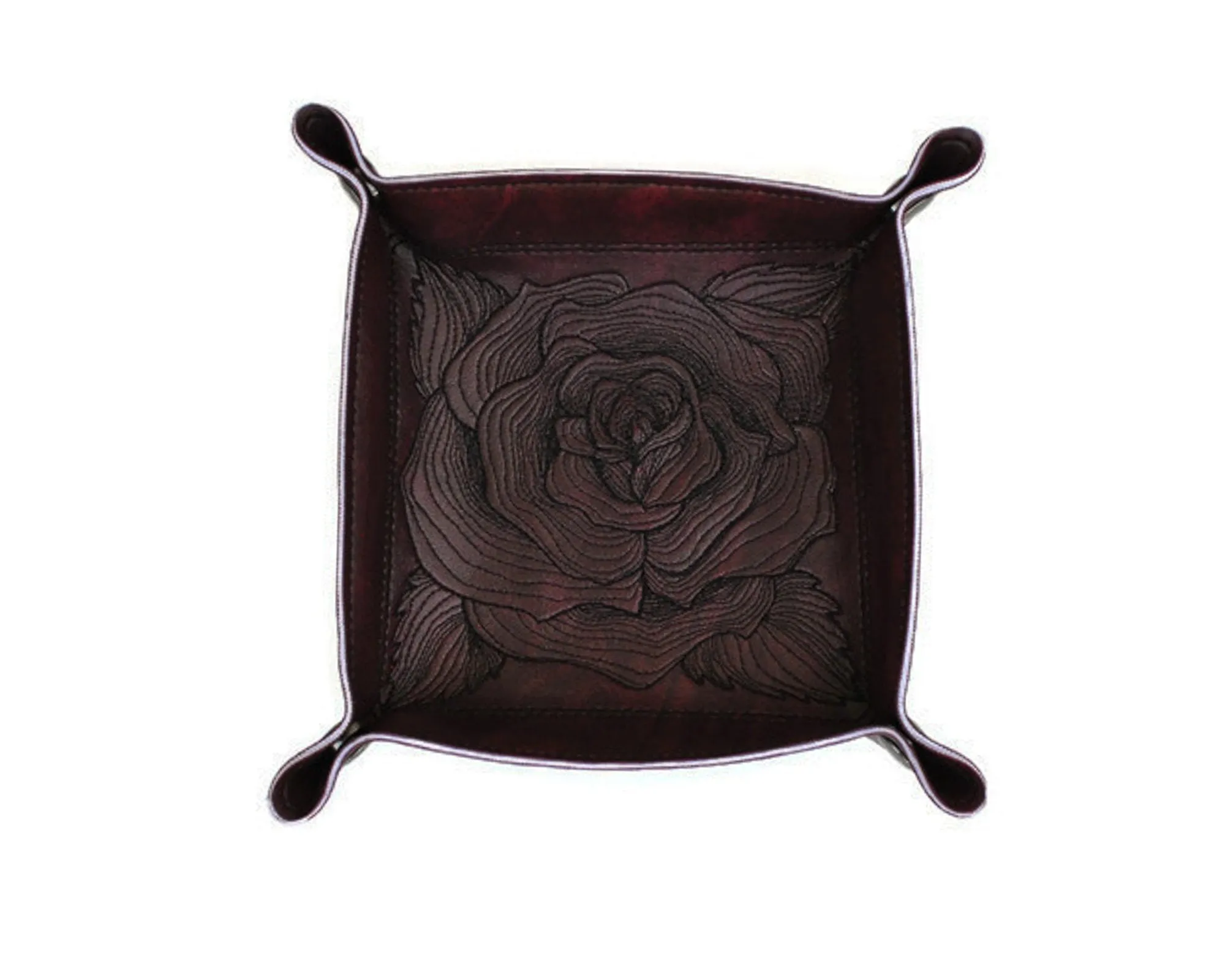Collapsible Dice Rolling Tray, rose design