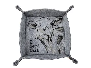 Cow dice tray