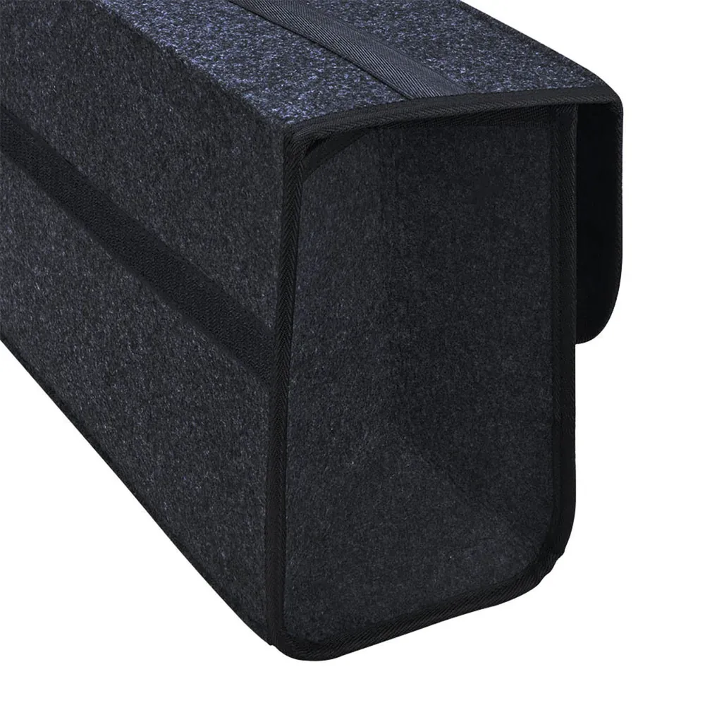 Custom Text For Soft Felt Car Bag Organizer, Compatible with All Cars, Folding Car Storage Box Non Slip Fireproof Car Trunk Organizer KO12990