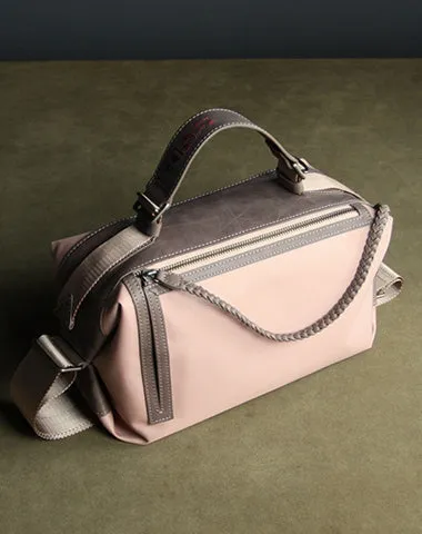 Cute Womens Navy NYLON Handbag Purse Cube NYLON Shoulder Bag Crossbody Purse for Ladies