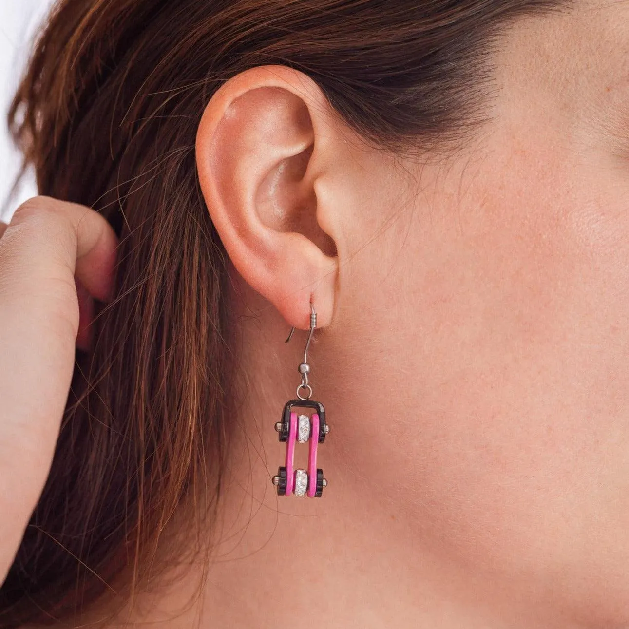 Cycolinks Bicycle Chain Link Earrings