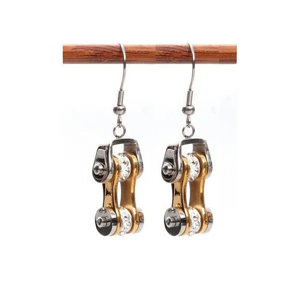 Cycolinks Bicycle Chain Link Earrings