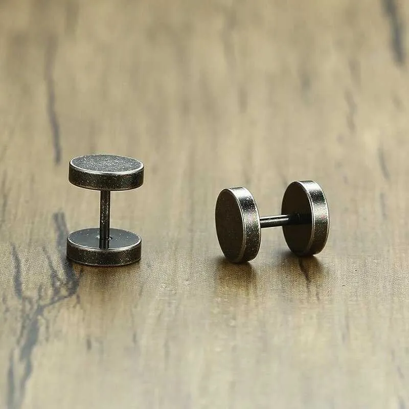 Cycolinks Circle Stainless Steel Stud Earrings