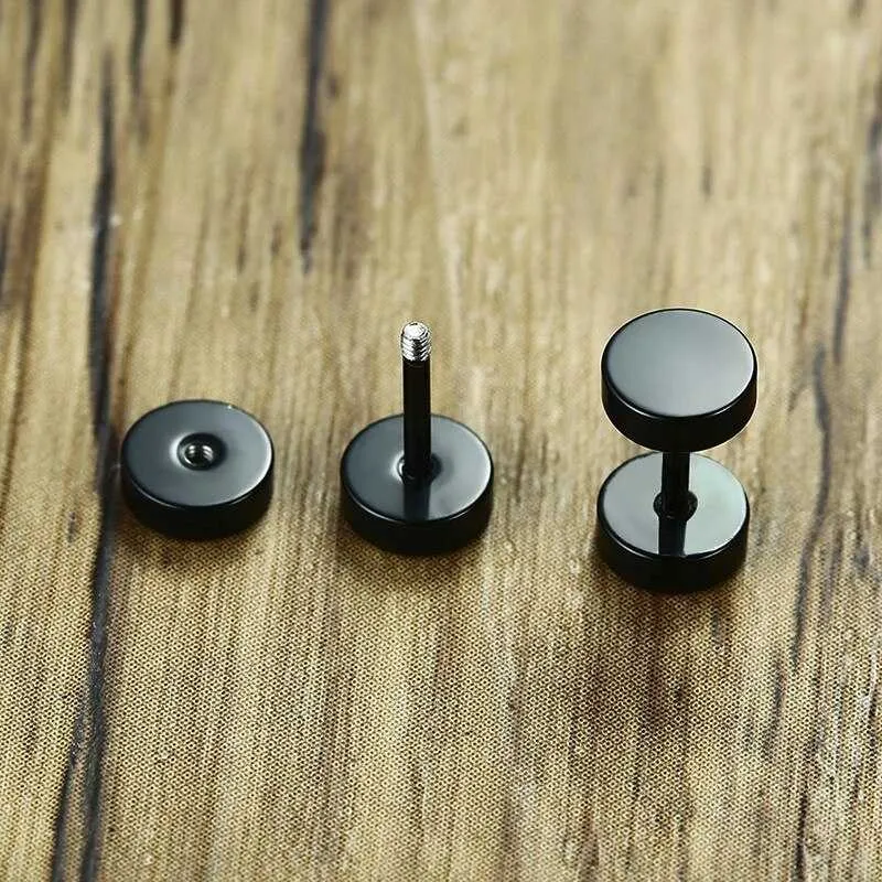 Cycolinks Circle Stainless Steel Stud Earrings