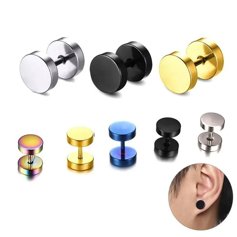 Cycolinks Circle Stainless Steel Stud Earrings
