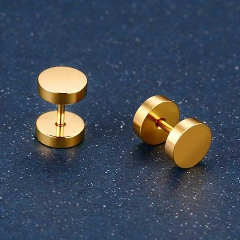 Cycolinks Circle Stainless Steel Stud Earrings
