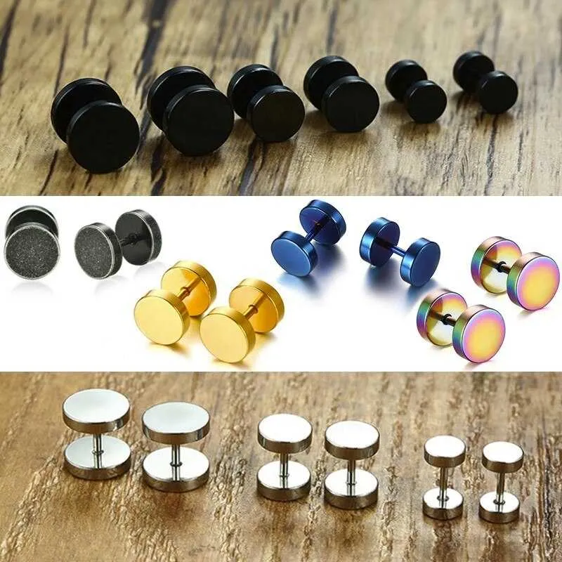 Cycolinks Circle Stainless Steel Stud Earrings