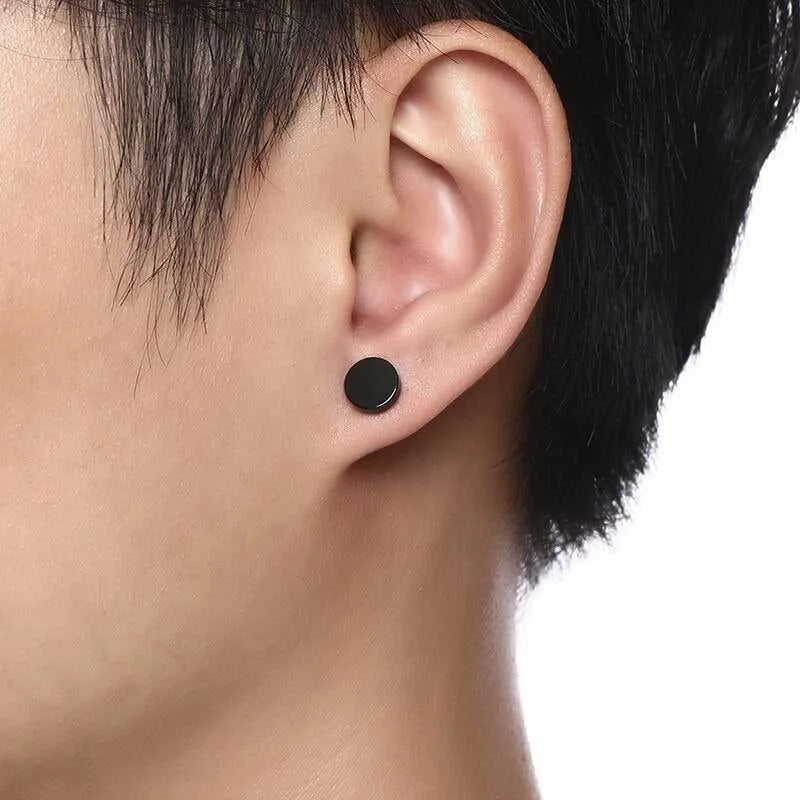 Cycolinks Circle Stainless Steel Stud Earrings