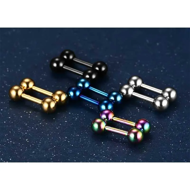 Cycolinks Dumbbell Stud Earrings