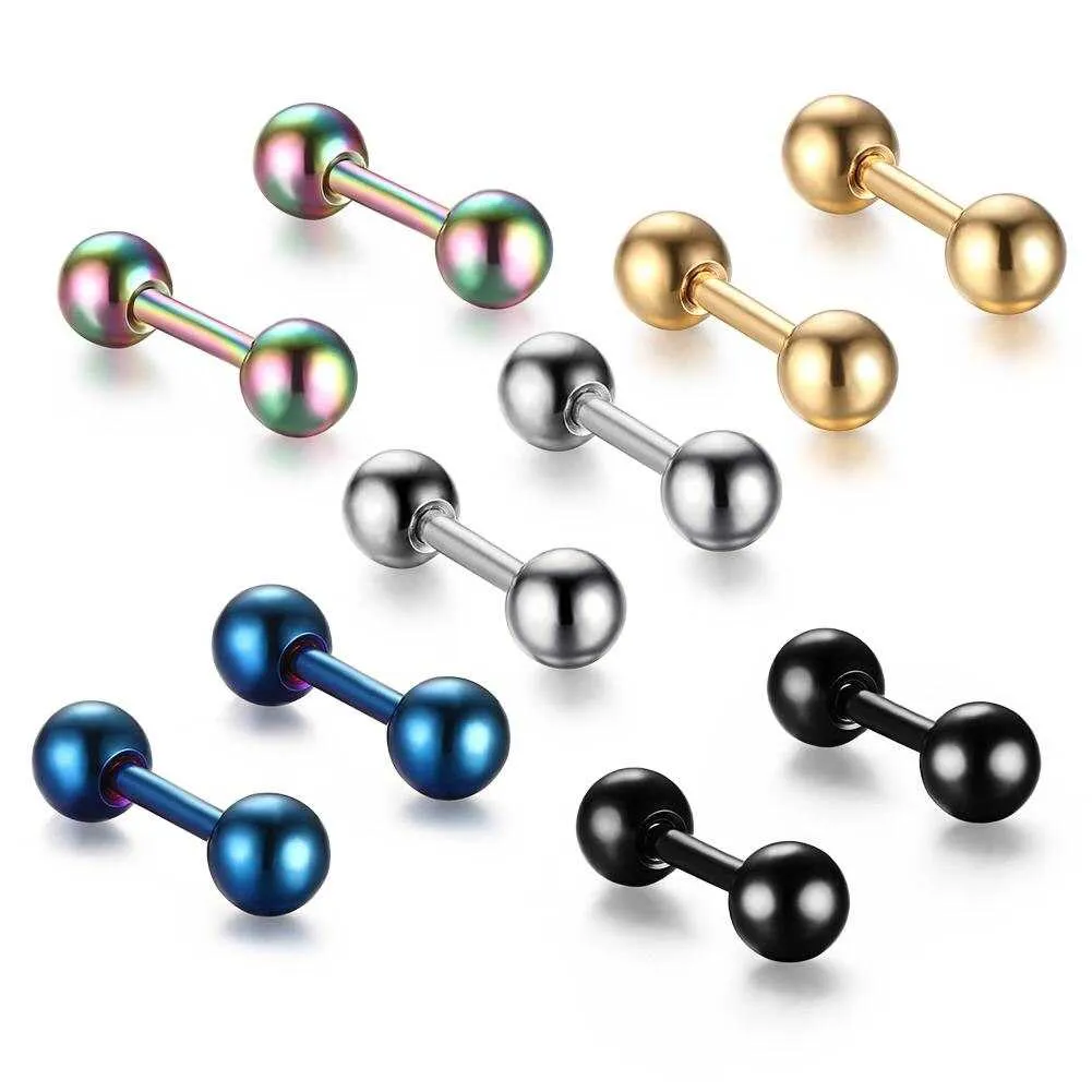 Cycolinks Dumbbell Stud Earrings