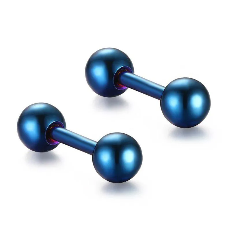Cycolinks Dumbbell Stud Earrings