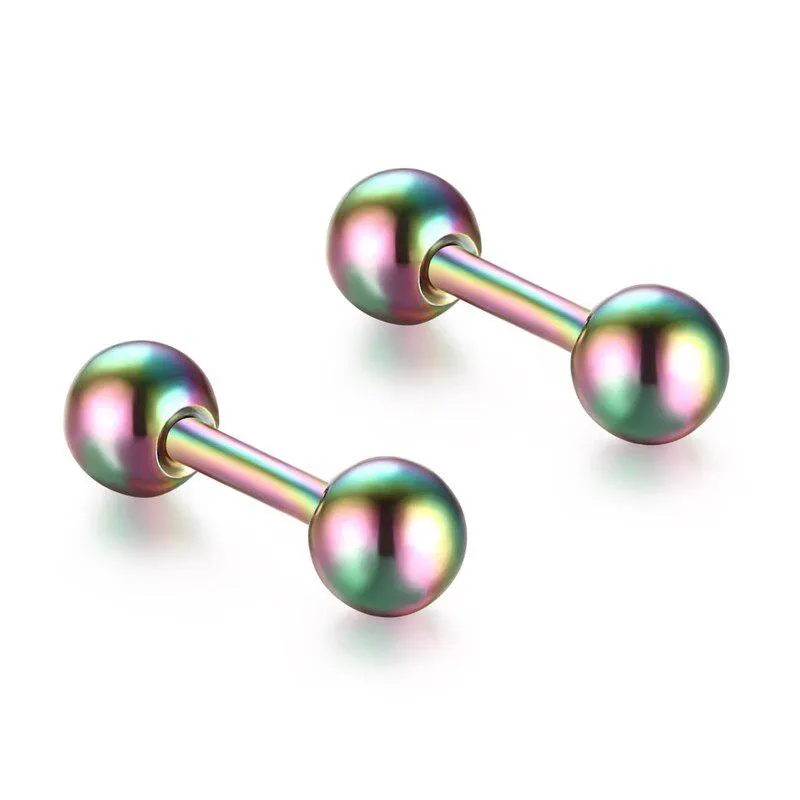Cycolinks Dumbbell Stud Earrings