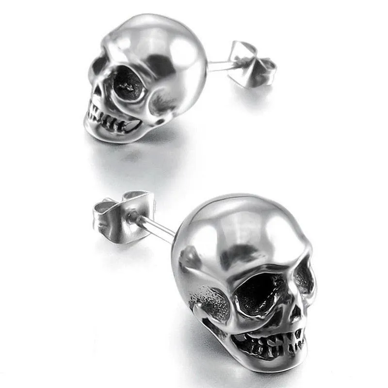Cycolinks Punk Skull Stud Earrings