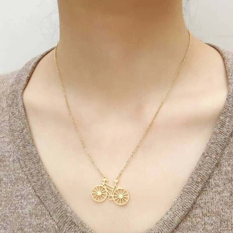 Cycolinks Titanium Steel Bicycle Necklace