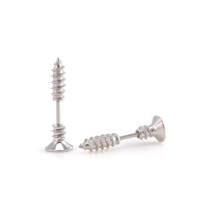 Cycolinks Titanium Steel Screw Earrings