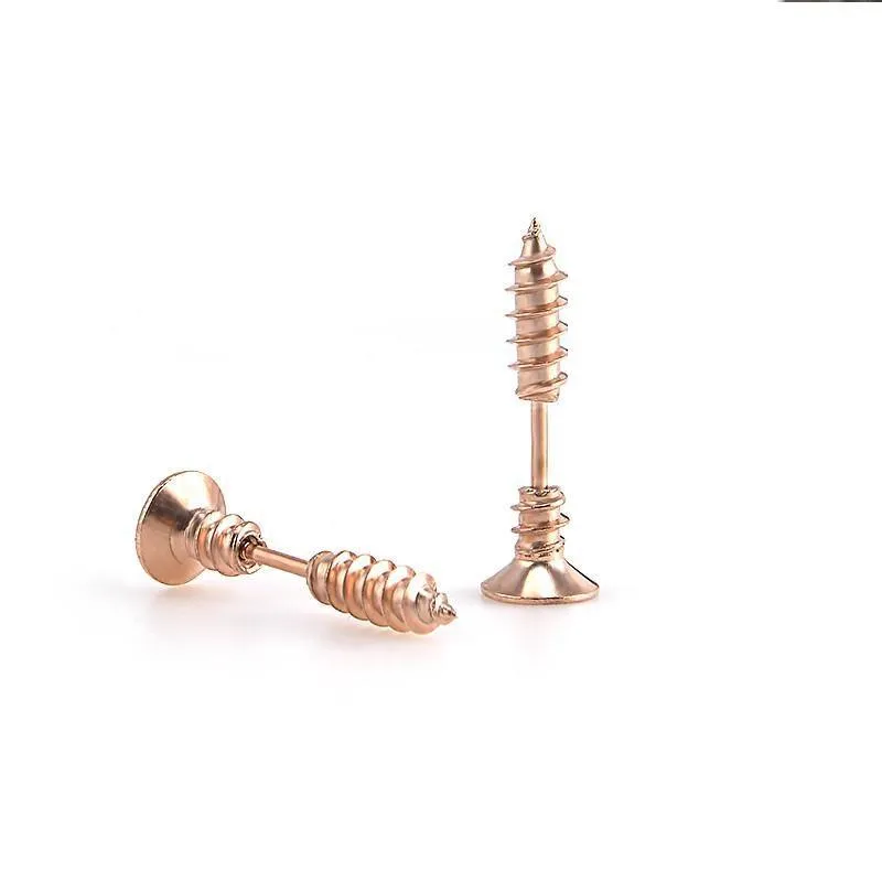 Cycolinks Titanium Steel Screw Earrings