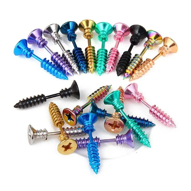 Cycolinks Titanium Steel Screw Earrings