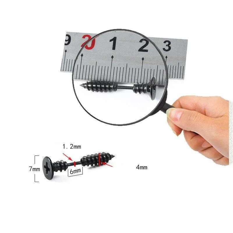 Cycolinks Titanium Steel Screw Earrings