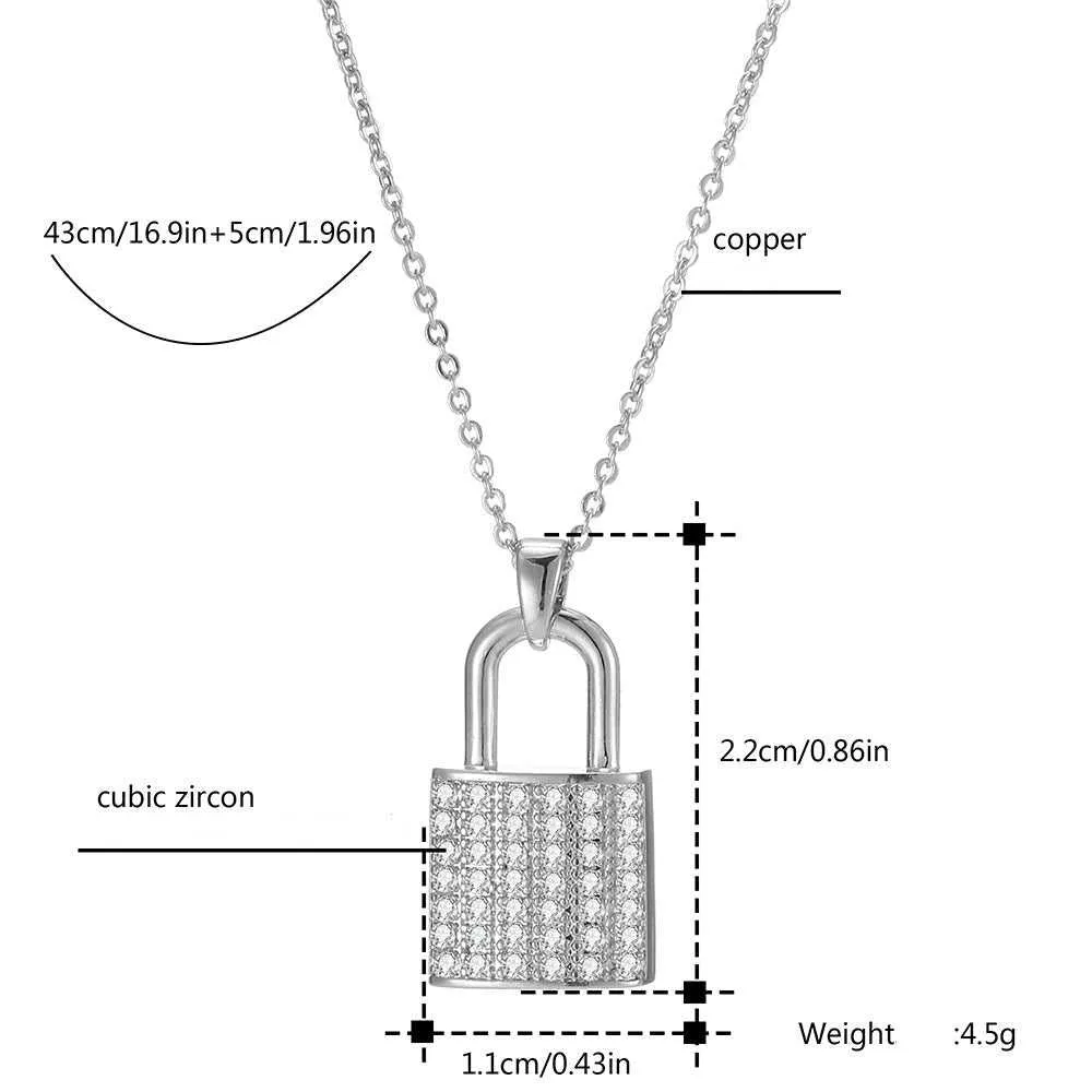 Cycolinks Zircon Padlock Necklace