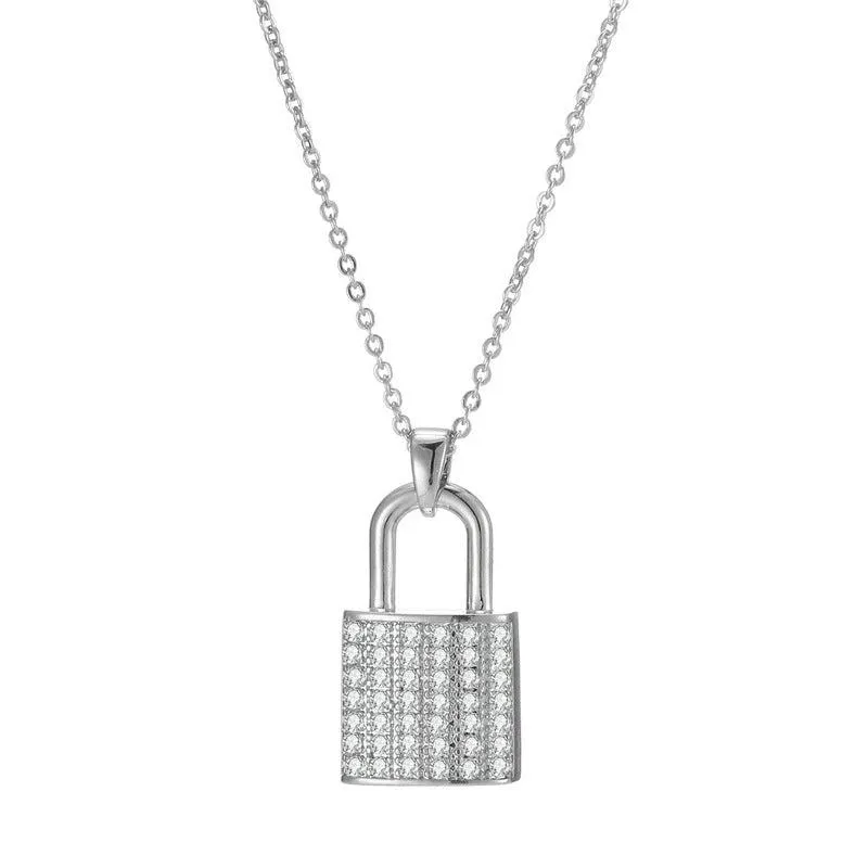 Cycolinks Zircon Padlock Necklace