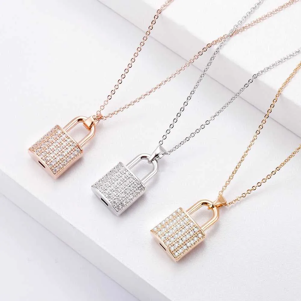 Cycolinks Zircon Padlock Necklace