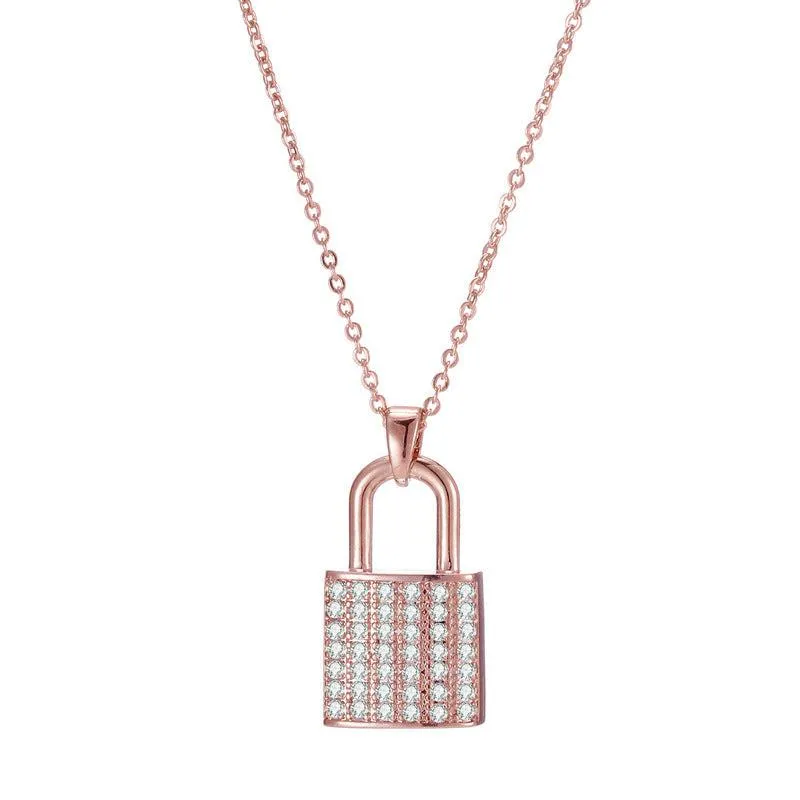 Cycolinks Zircon Padlock Necklace