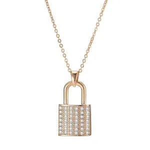Cycolinks Zircon Padlock Necklace