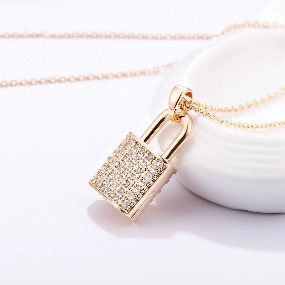 Cycolinks Zircon Padlock Necklace