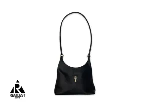 Dagger Mini Leather Shoulder Bag "Black"