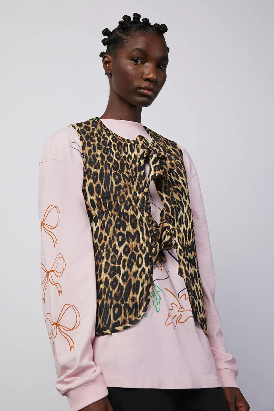 Damson Madder Tilly Leopard Gilet