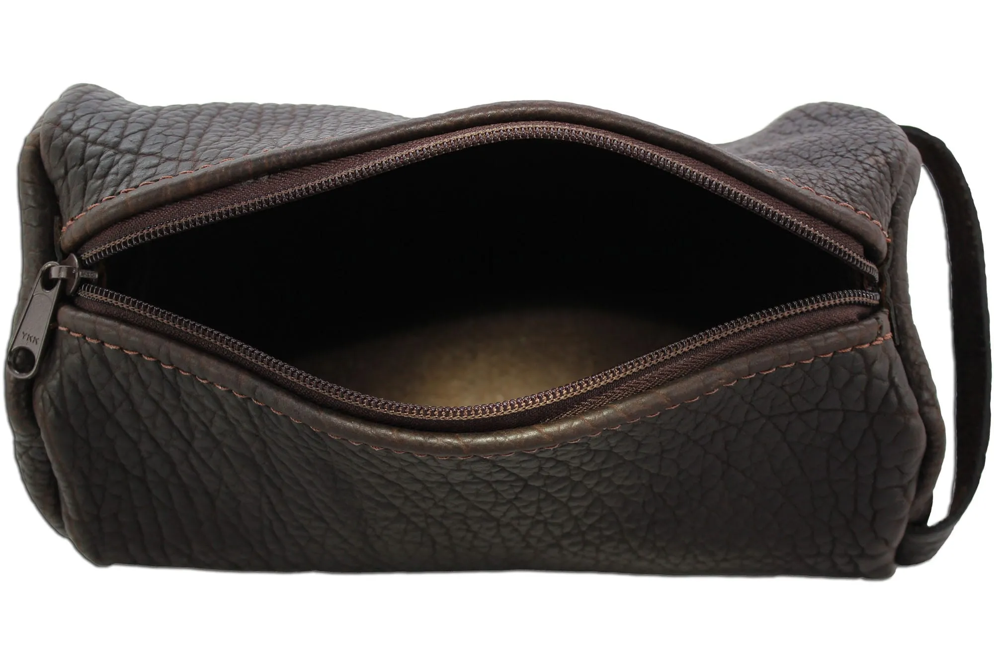 Dark Brown American Bison Travel Toiletry Zippered Bag