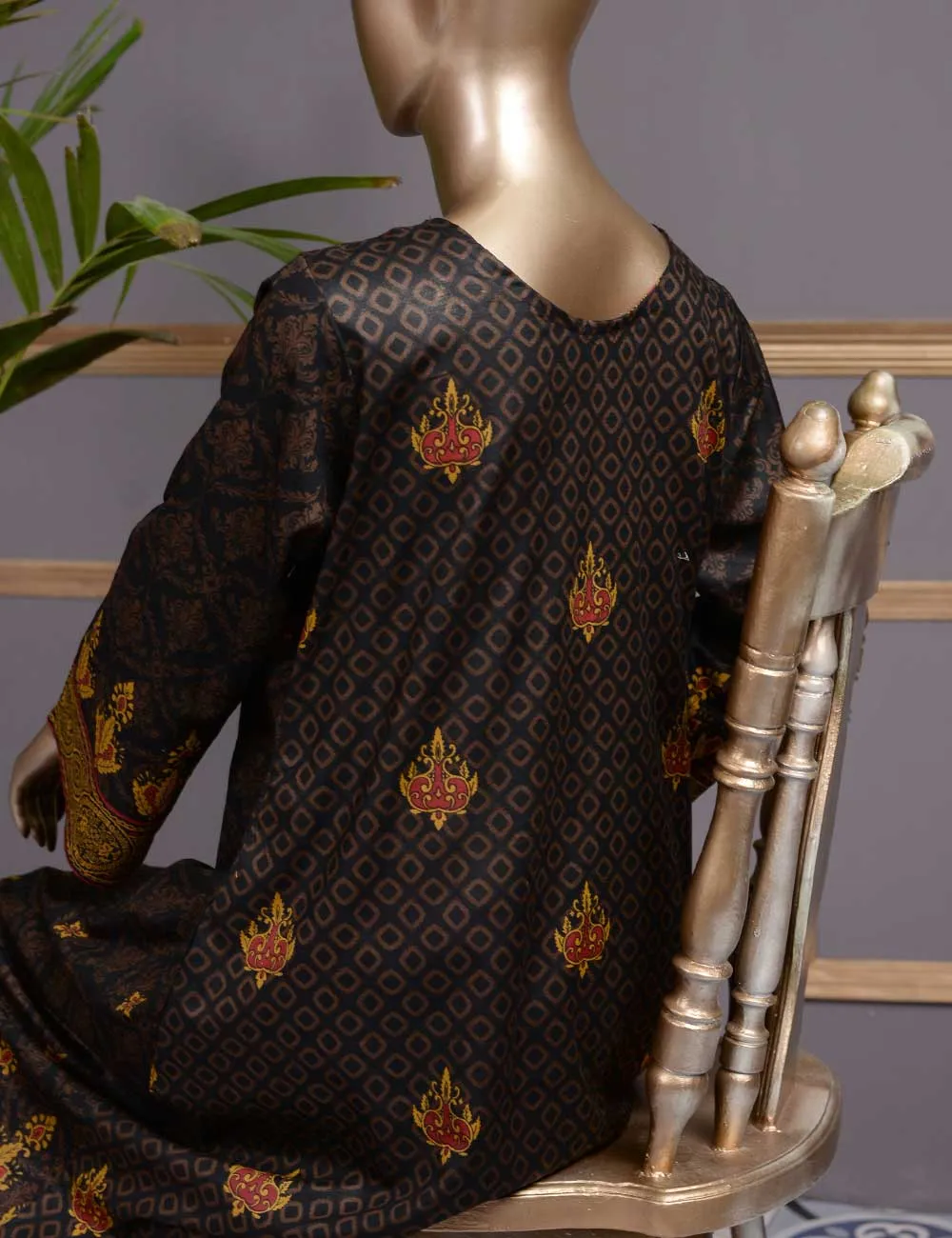 Dark Storm (Gi-05) | 3 Pcs Un-stitched Embroidered Lawn Dress