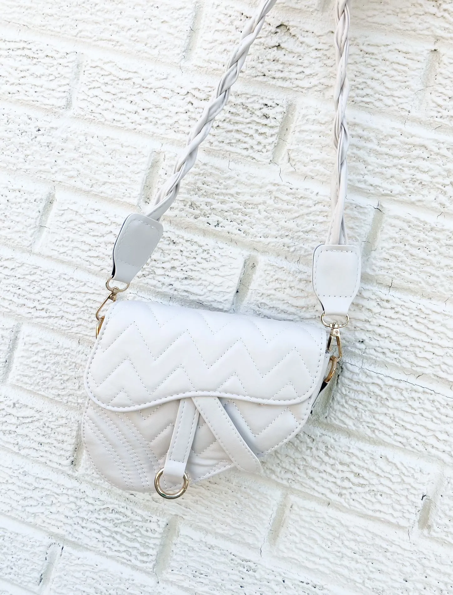 DAYDREAM SADDLE BAG-WHITE